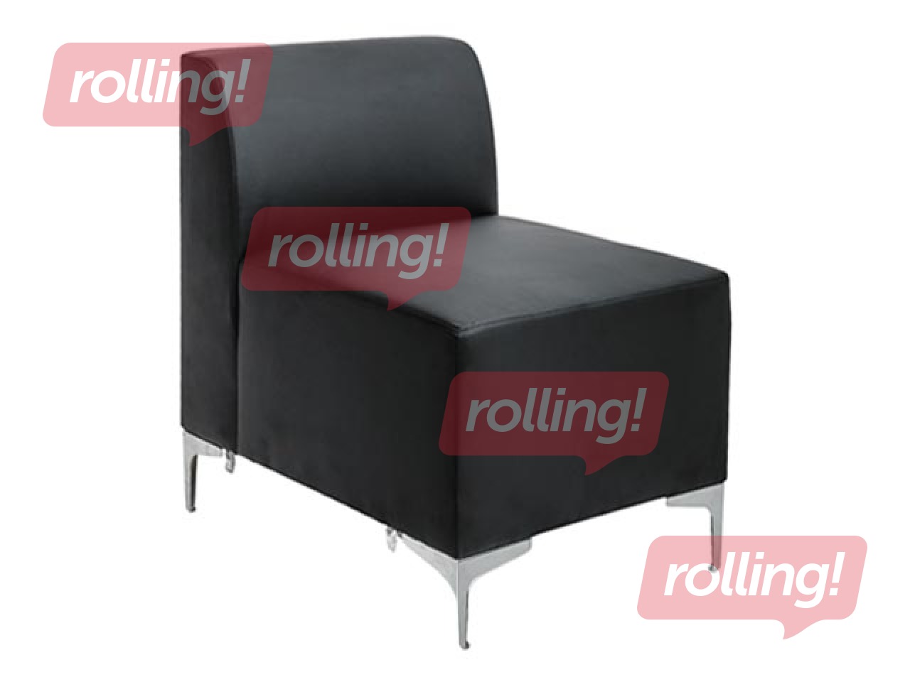 Moduļu dīvāns Otto, vidējais posms, melns