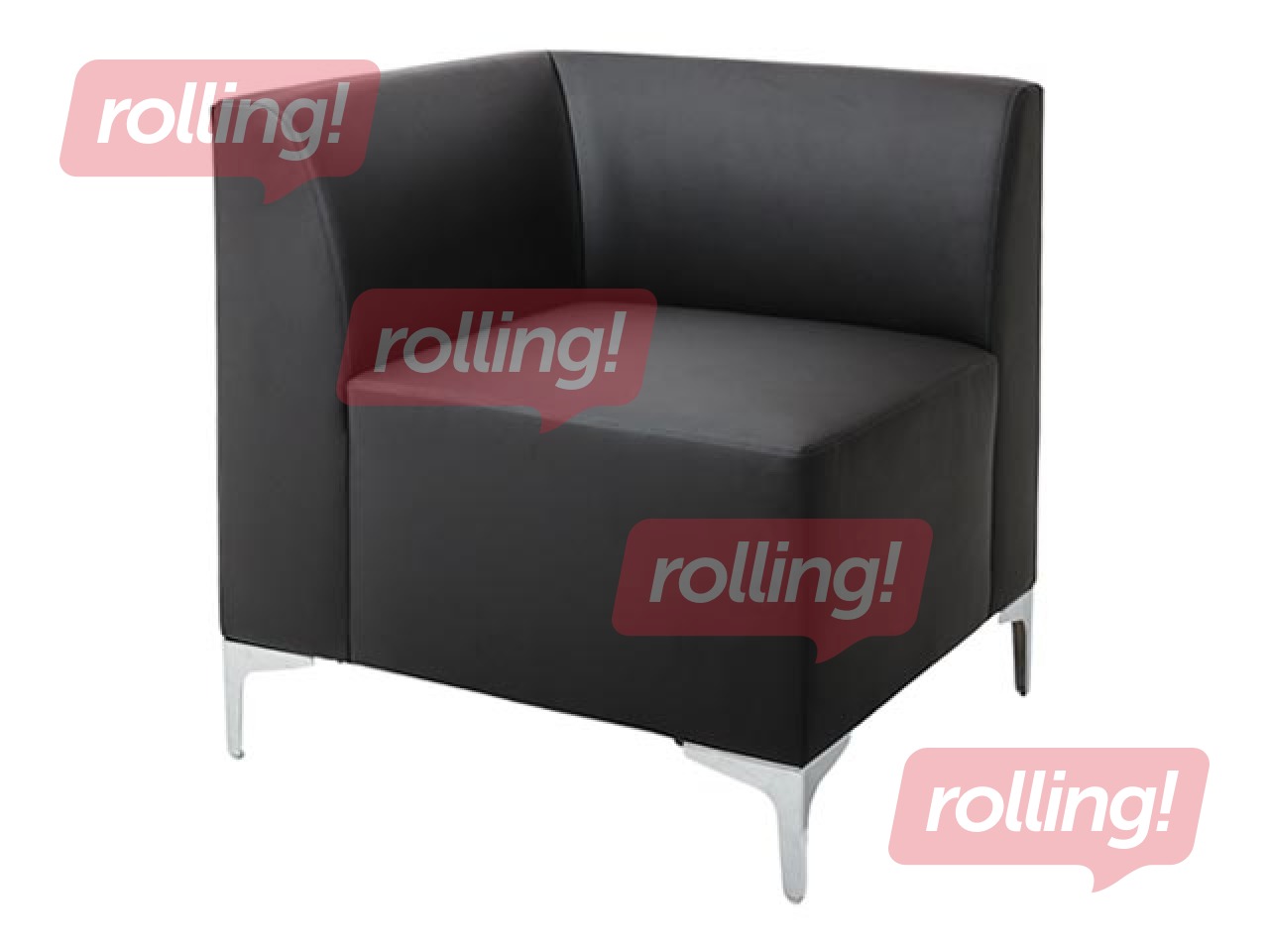 Moduļu dīvāns Otto, labais stūra posms, melns