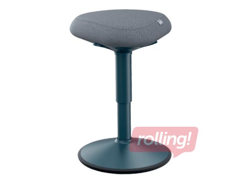 Aktīvās sēdēšanas krēsls Leitz Ergo, ar komfortablu sēdekli, pelēks