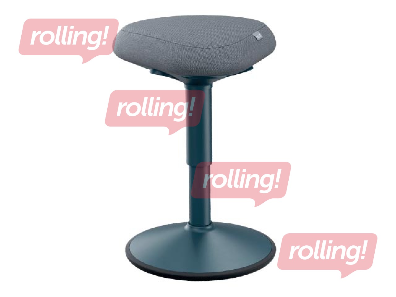 Aktīvās sēdēšanas krēsls Leitz Ergo, ar komfortablu sēdekli, pelēks