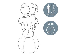 Balance ball Leitz Ergo, with stopper function, 65cm