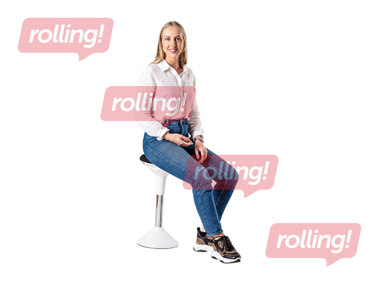 Biroja krēsls, Sun-Flex, Active, balts