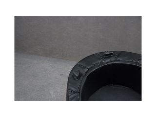 Chair Club, artificial leather, black