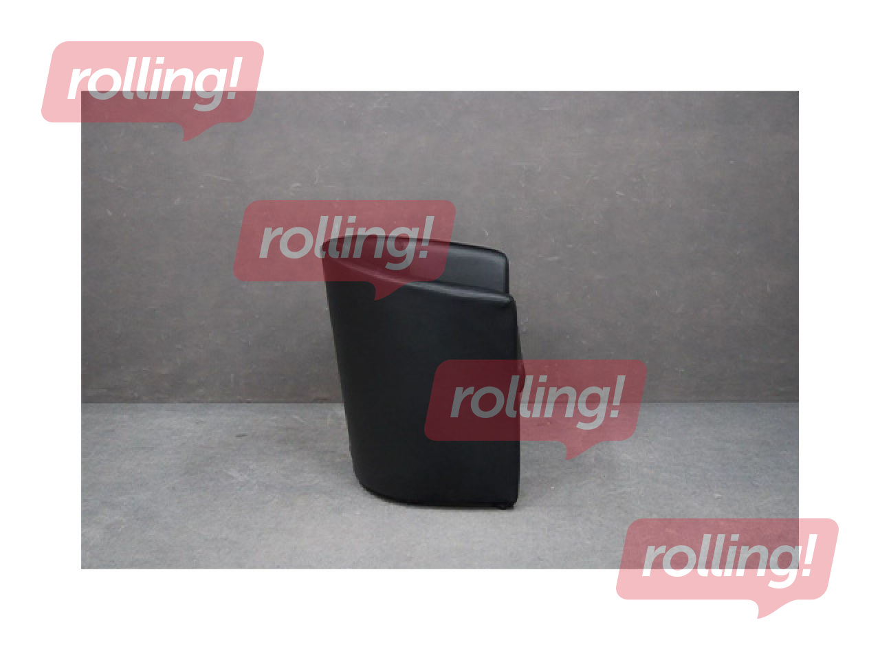 Krēsls Club, mākslīgā āda, melns