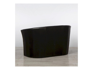 Sofa Club Duo, artificial leather, black