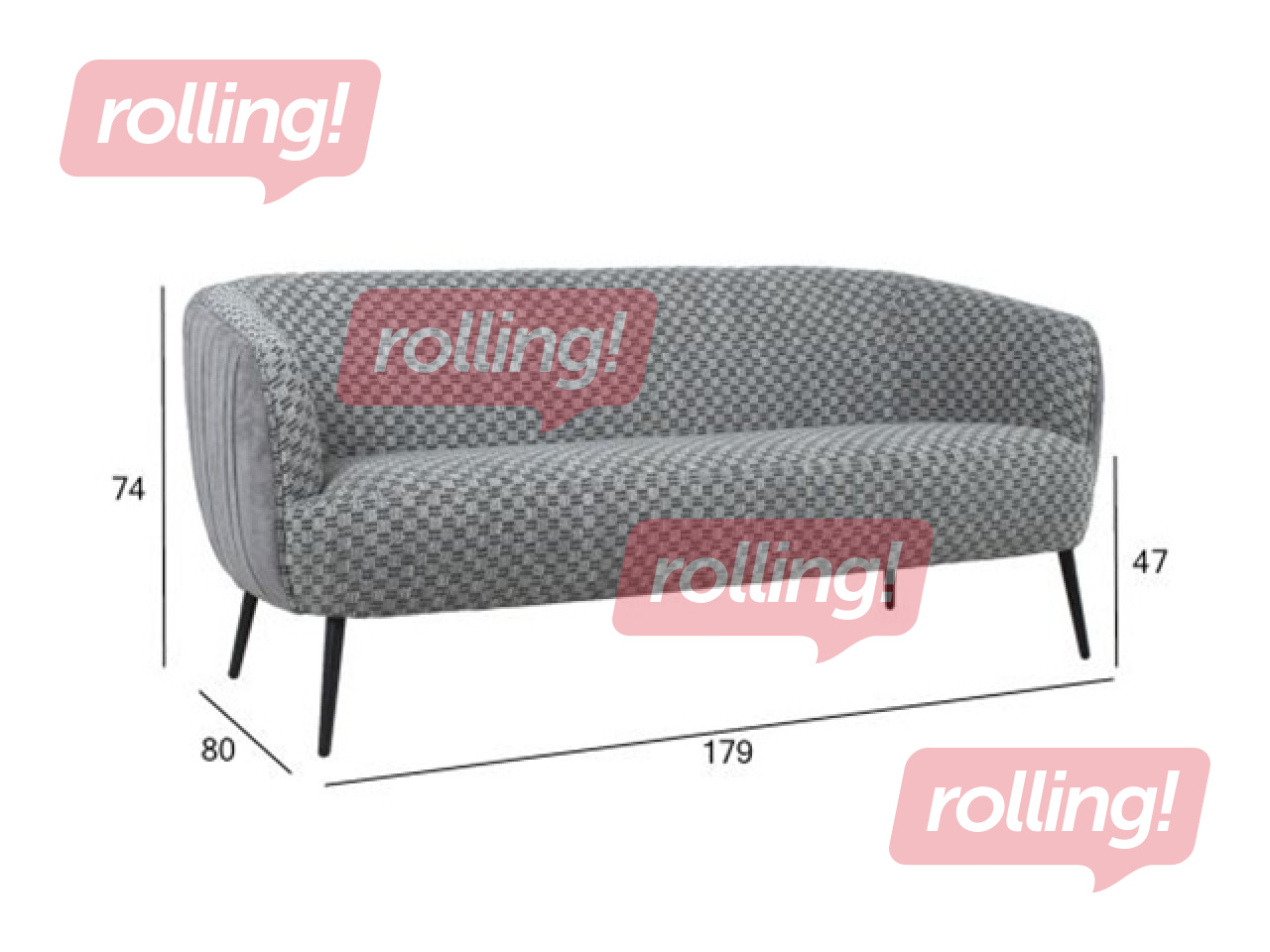 Diivan Accent, kangas, hall