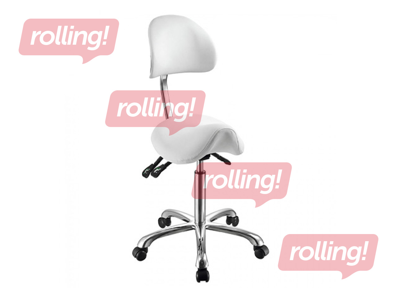 Meistara krēsls Silver Fox, balts