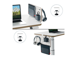 Desk organiser Leitz Ergo, perforated, white, 42x25cm