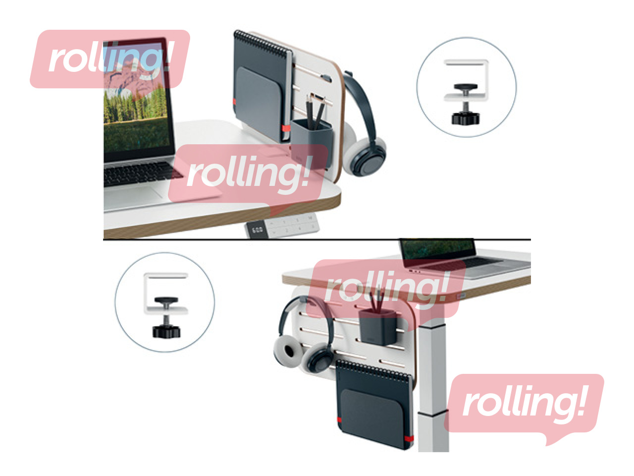 Galda organizators Leitz Ergo, perforēts, balts, 42x25cm