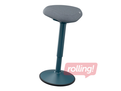 Active standing chair Leitz Ergo, with comfortable seat, grey