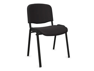 Visitor Chair Iso, eco leather, black