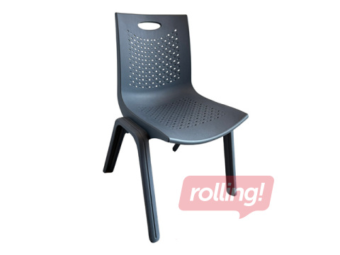 Стул для посетителей PP, соединяемый, чёрный