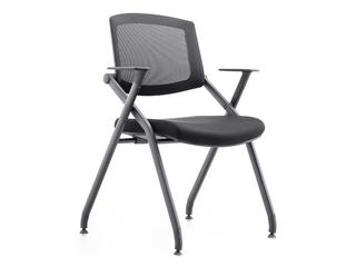 Apmeklētāju krēsls Japet, saliekams, melns