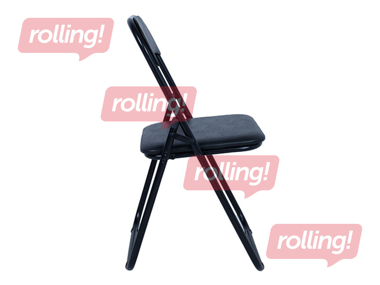 Visitor chair Caterina, foldable, black