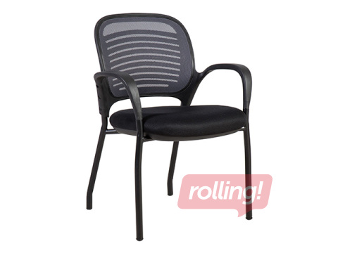 Apmeklētāju krēsls Torino, melns