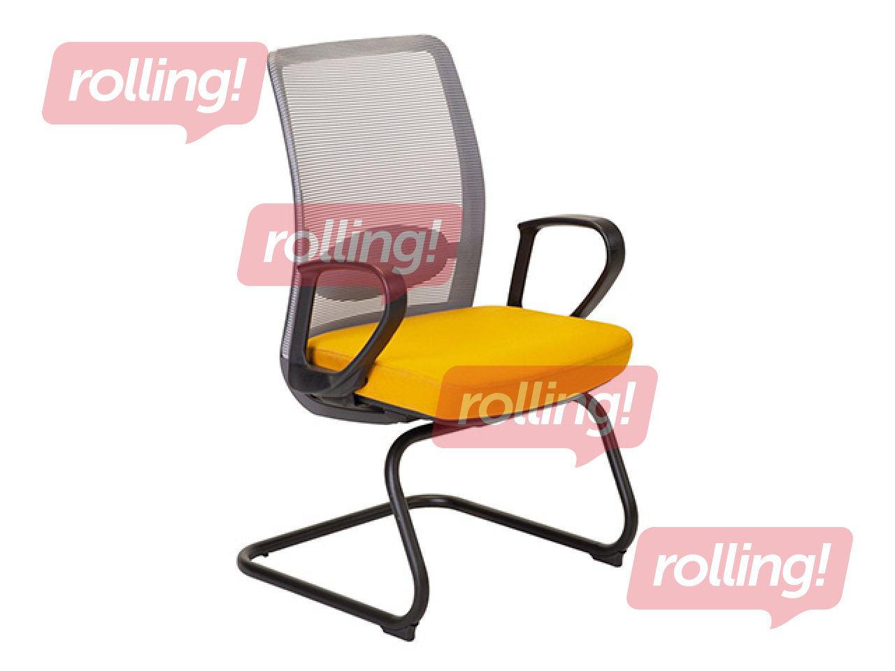 Külastajatool Anggun, hall, kollane