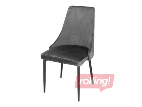 Apmeklētāju krēsls Springos, pelēks