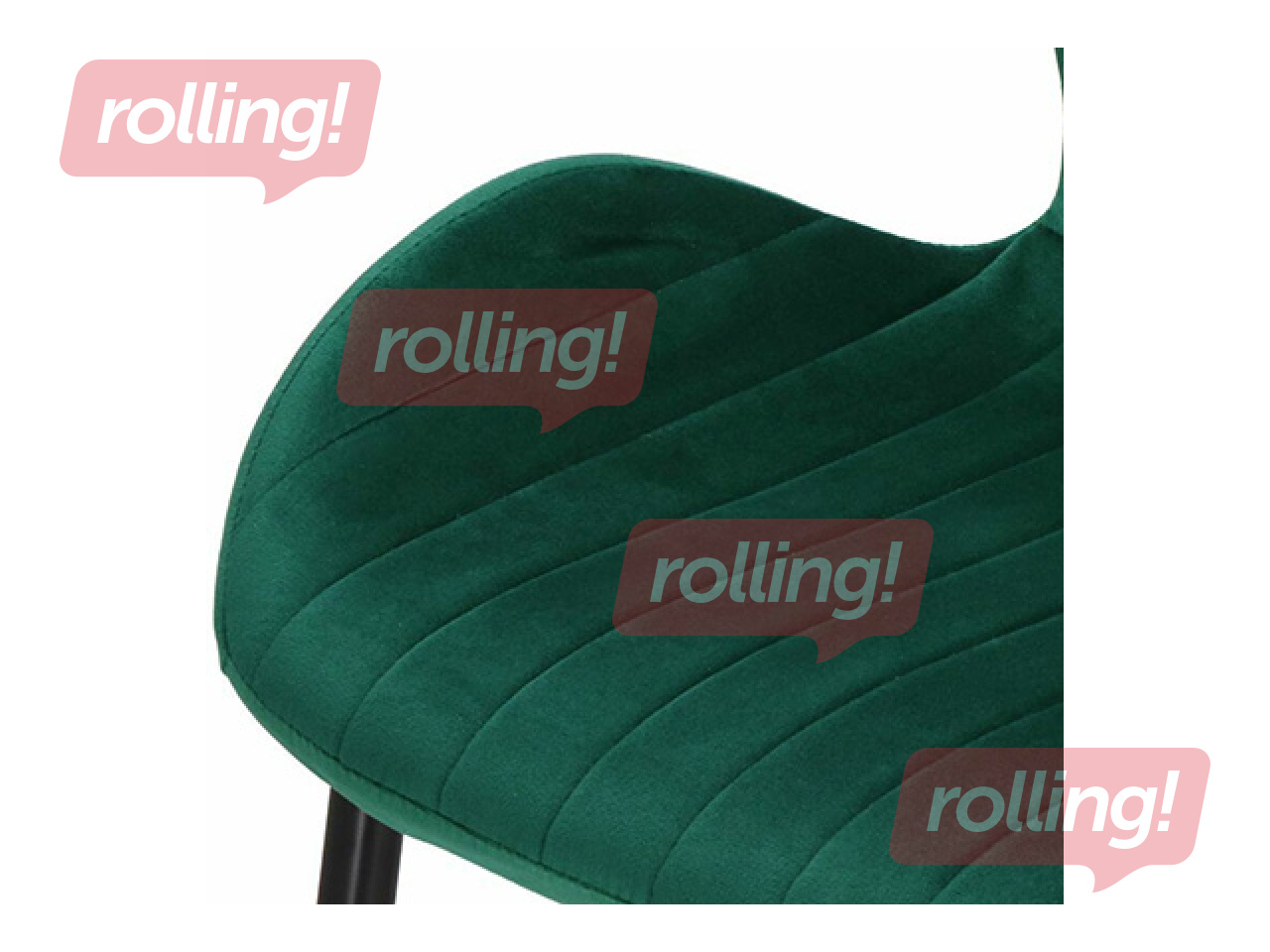 Apmeklētāju krēsls Springos, zaļš