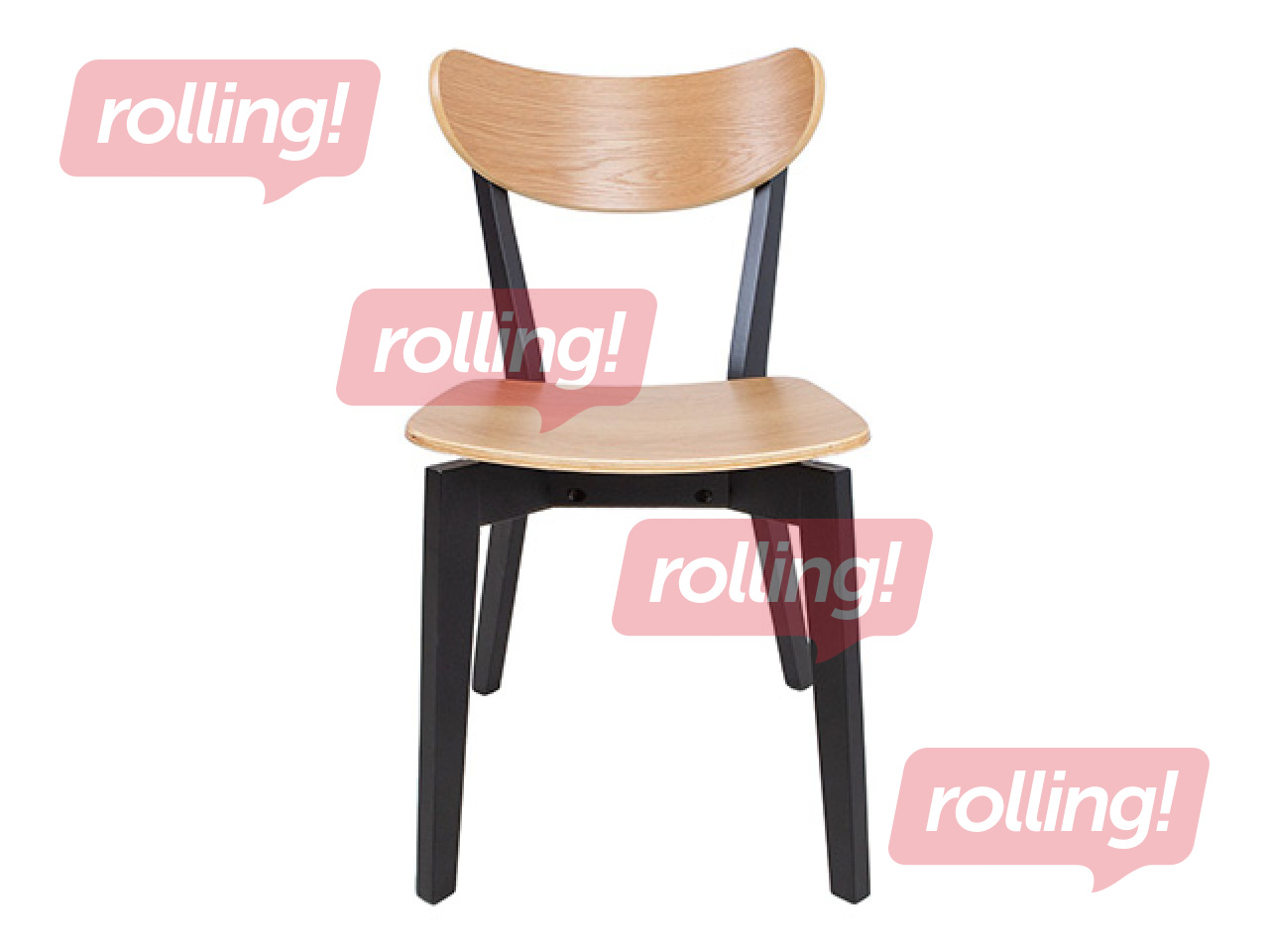 Стул Roxby, бежевый, чёрный