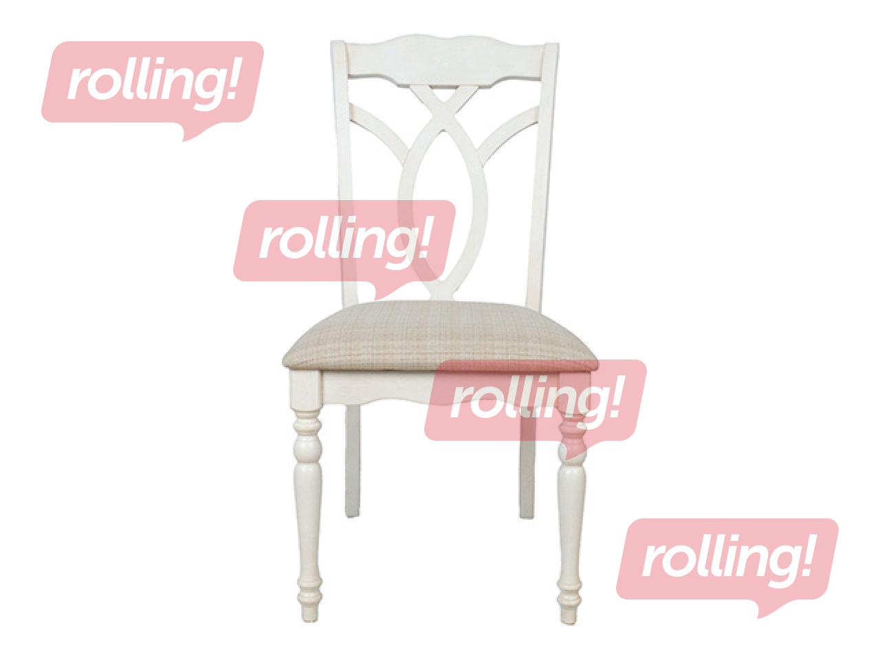 Chair Lily, beige, wood