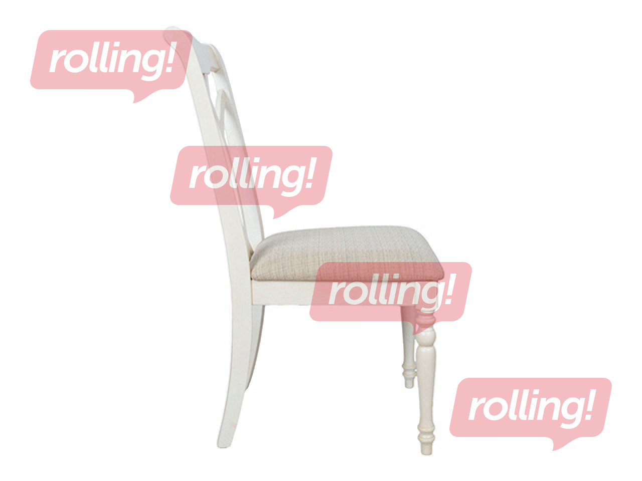 Chair Lily, beige, wood