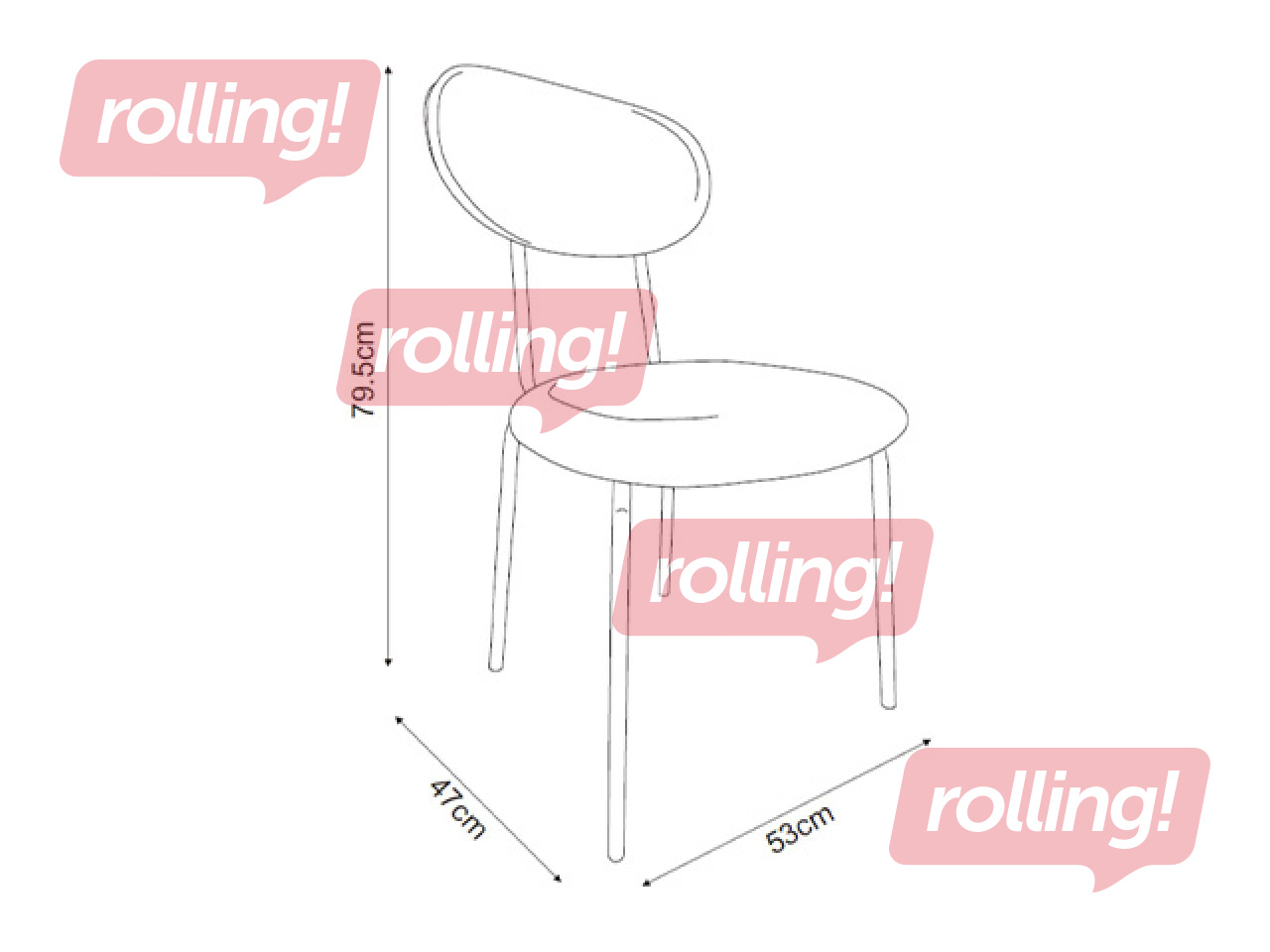 Стул Kira, зелёный