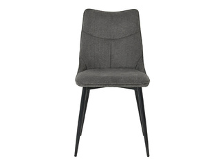 Krēsls Maia, melns rāmis, pelēks sēdeklis