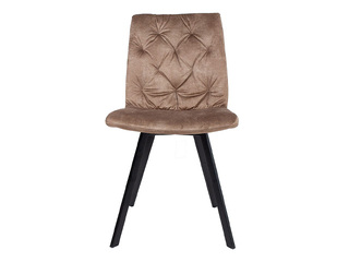 Chair Afton, brown, velvet