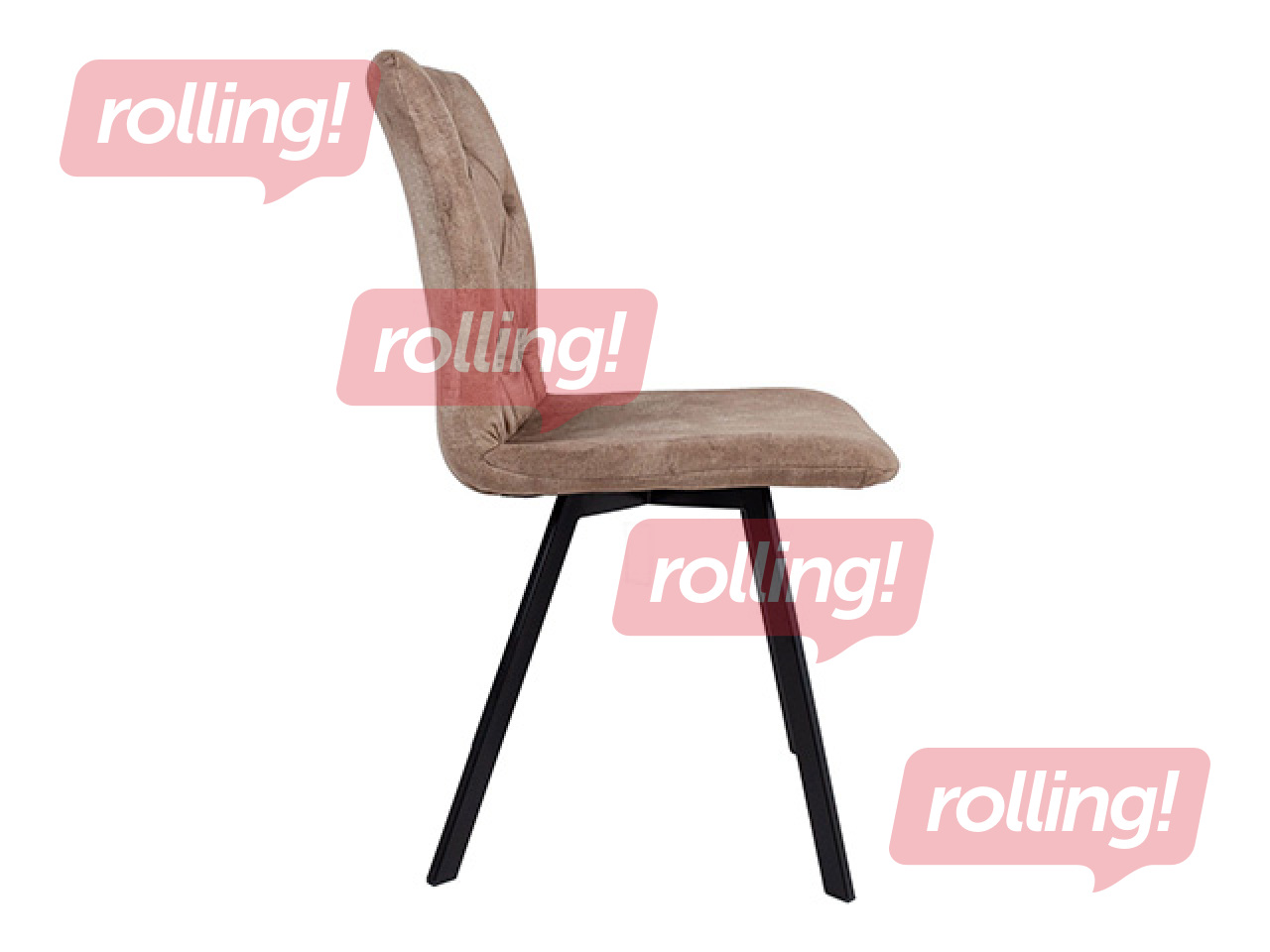 Chair Afton, brown, velvet