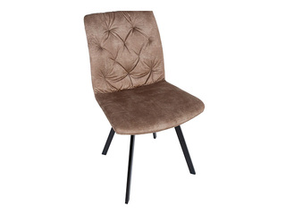 Chair Afton, brown, velvet
