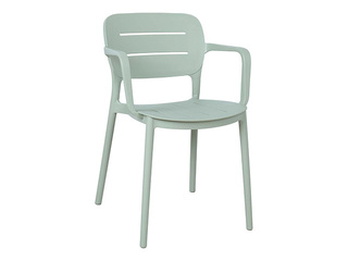 Chair Mango, plastic, green-grey