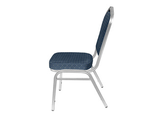 Krēsls Economy Lydia, metāla rāmis, zils sēdeklis