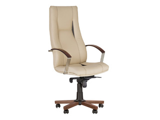 Vadītāja krēsls King, Wood, MPD EX4, Eco āda, bēšs