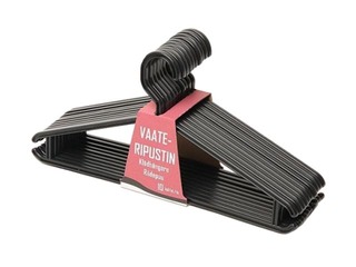 Plastic clothes hangers, balck 10 pcs.