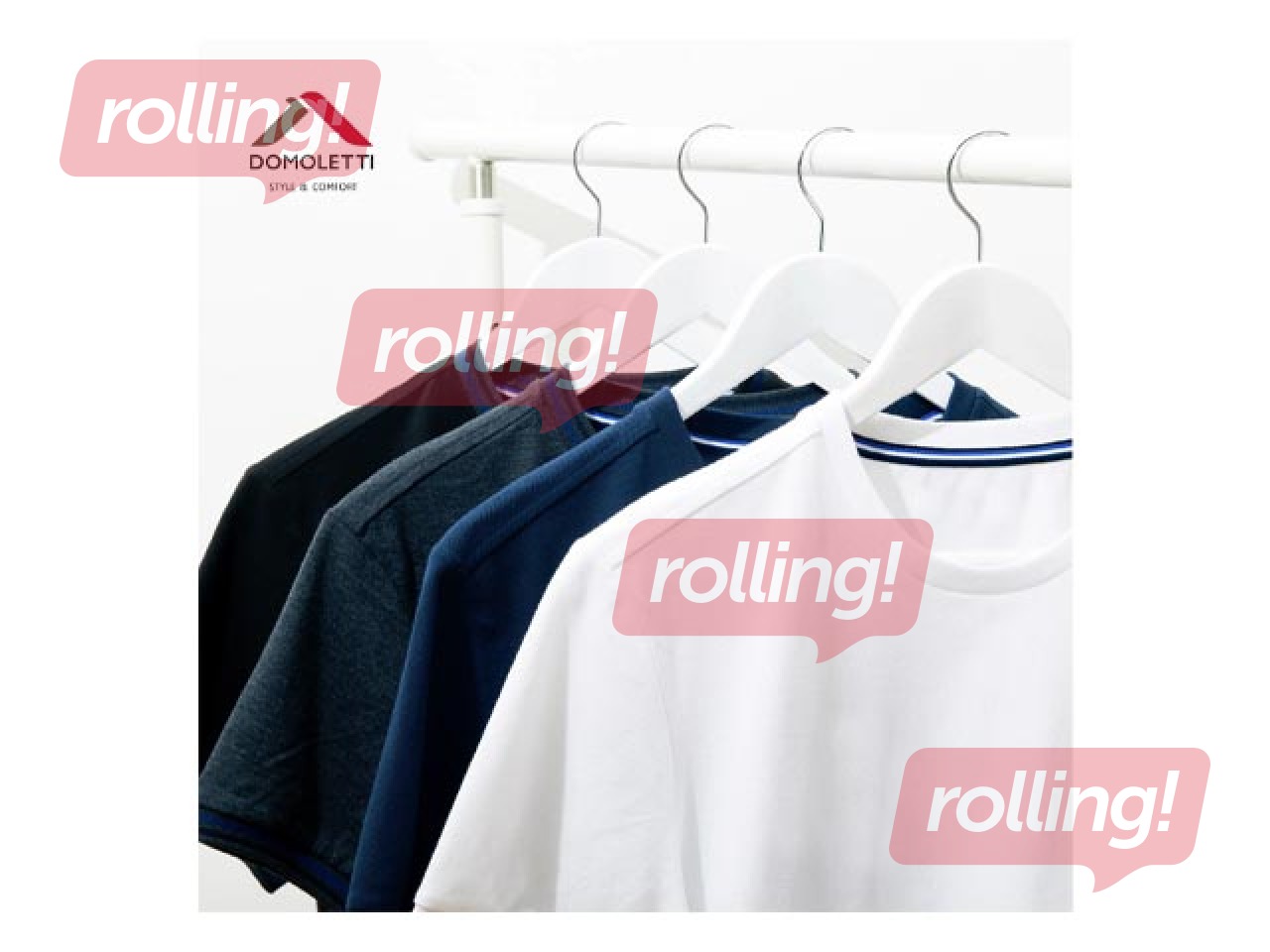 Drēbju pakaramais Domoletti, LSN001-W, balts, koks/metāls, 5 gab.