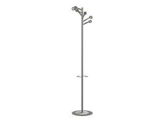 Drēbju pakaramais Unilux Bourgeon, pelēks, 6 āķi, 174cm,