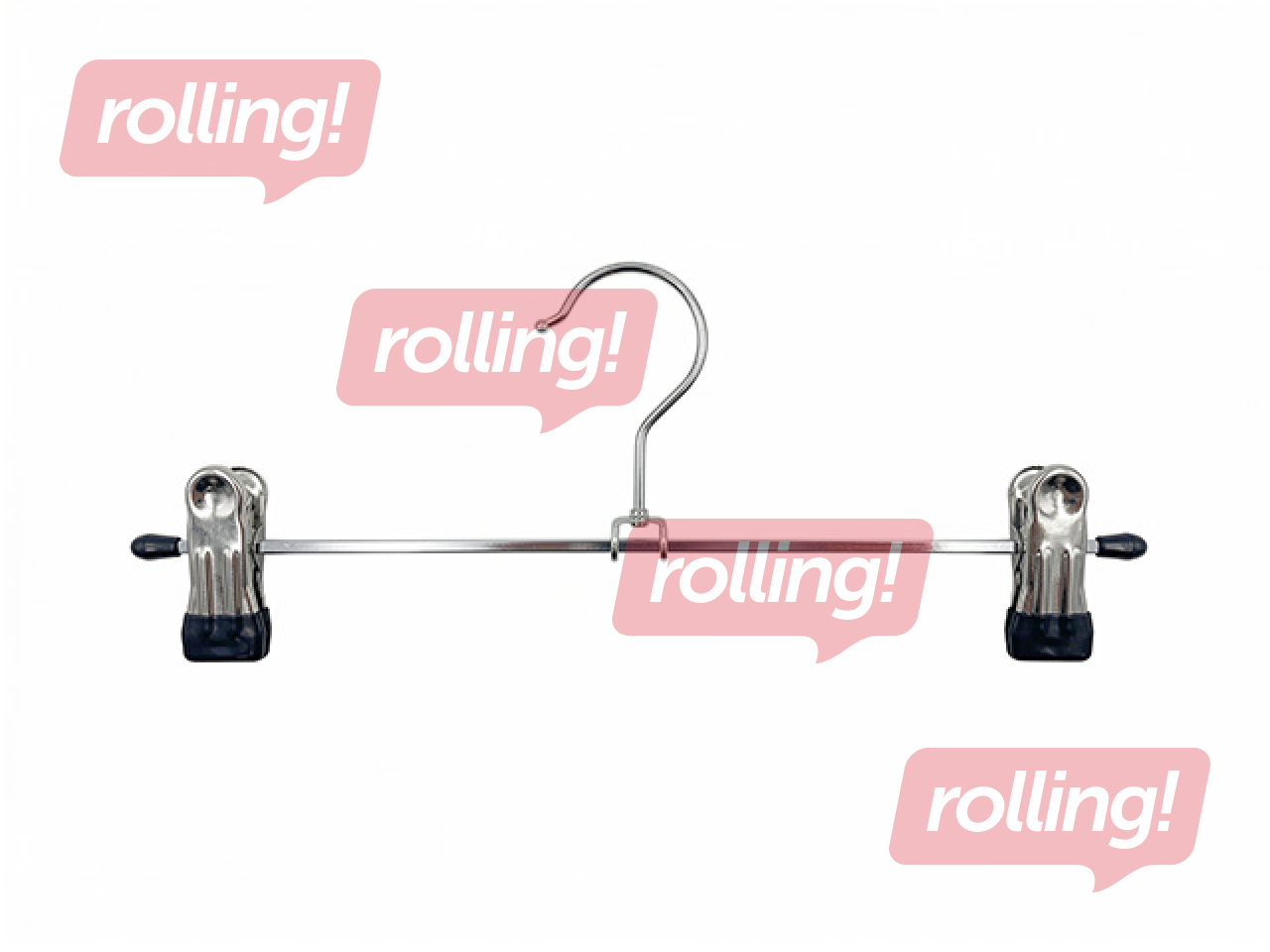 Drēbju pakaramais Ordinett, ar klipšiem, metāla, 30cm