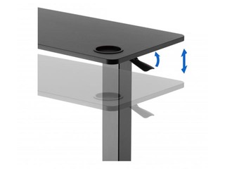 Augstumā regulējams galds Up Up, Forseti, melns