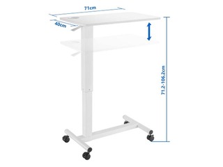 Augstumā regulējams galds Up Up, Forseti, balts