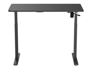 Augstumā regulējams galds Up Up Frigg, melns, 120x60cm