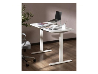 Augstumā regulējams galds Up Up Frigg, balts, 120x60cm