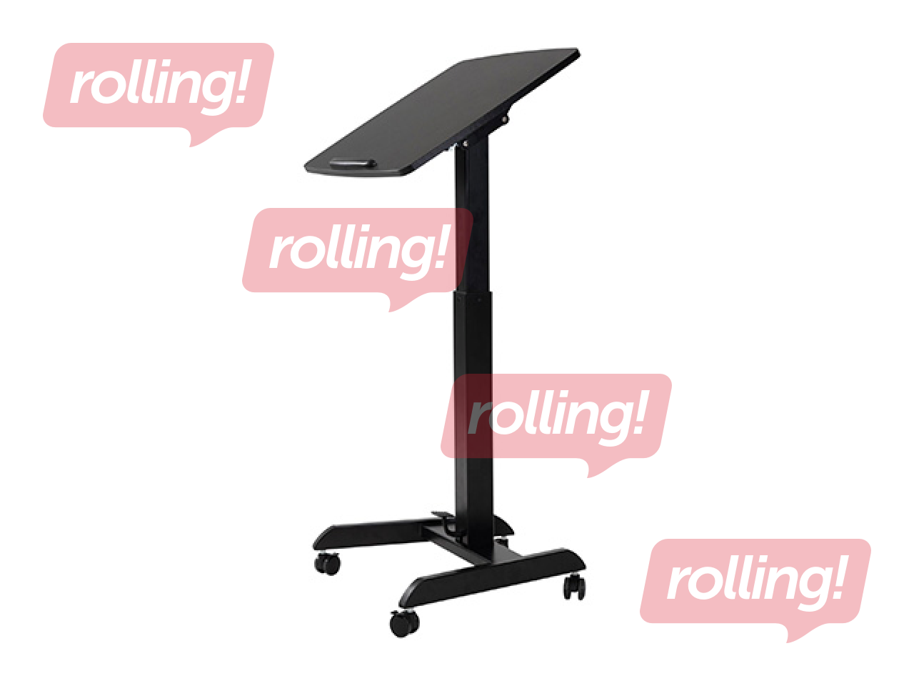 Augstumā regulējams galds Sun-Flex, Easydesk Pro, melns, 60x52cm