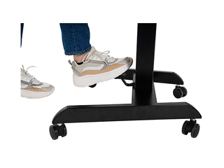 Augstumā regulējams galds Sun-Flex, Easydesk Pro, melns, 60x52cm