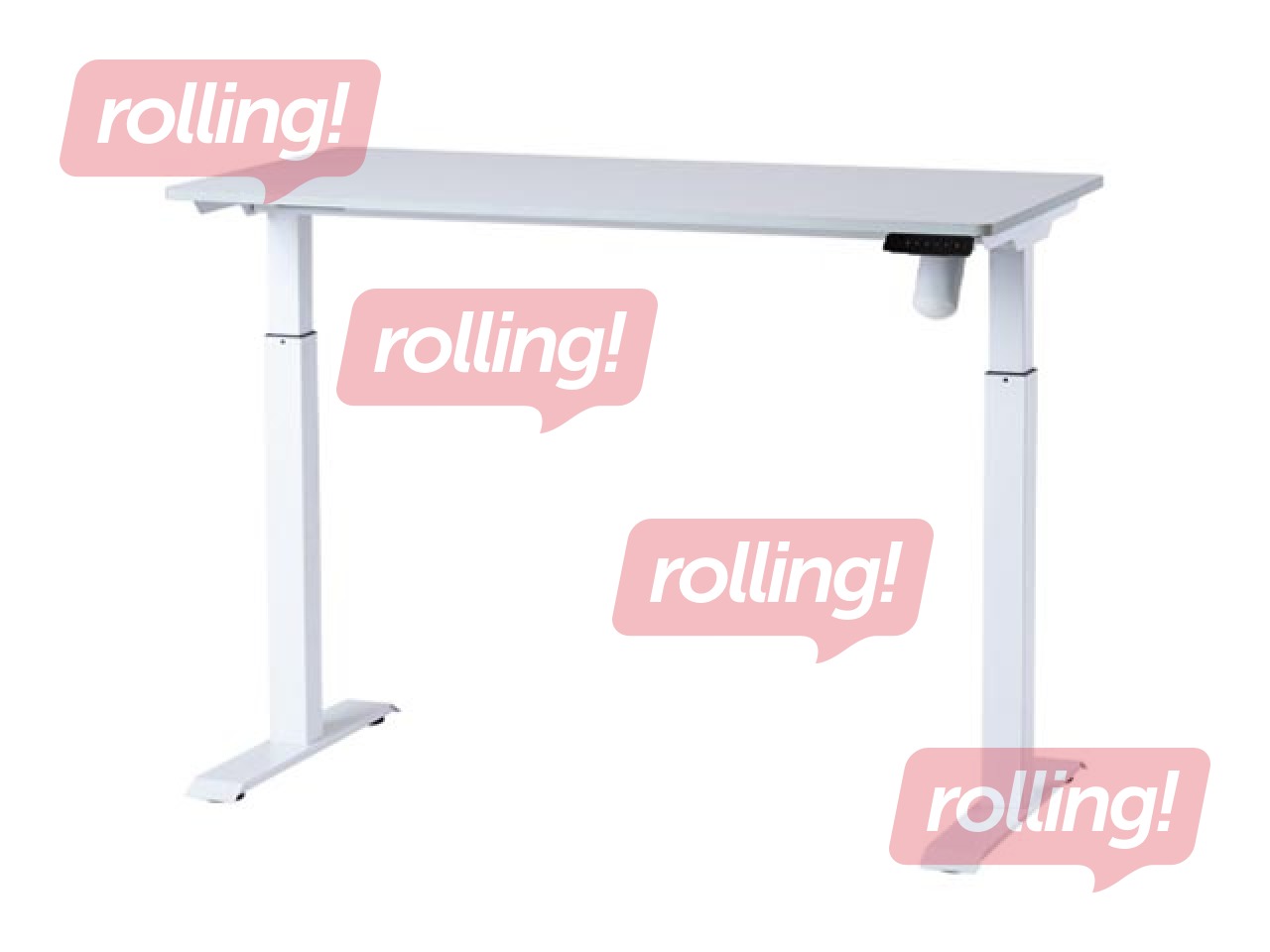 Augstumā regulējams galds Sun-Flex Easydesk Elite, balts, 120x60cm