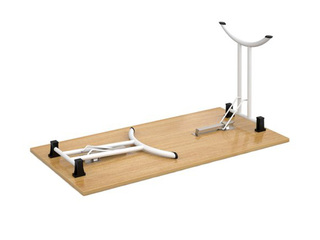 Konferenču galds ZH, ar nolokāmām kājām, pelēks rāmis, ozola toņa virsma, 160x80x73cm