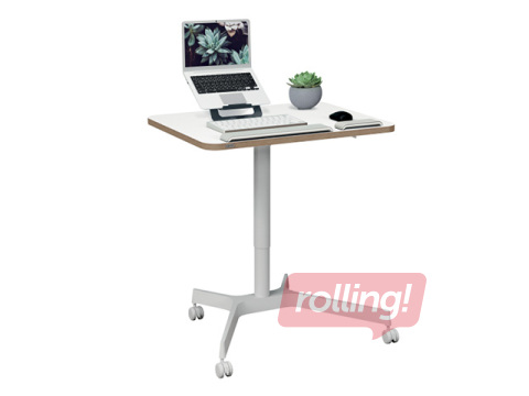 Height adjustable desk Leitz Ergo, white