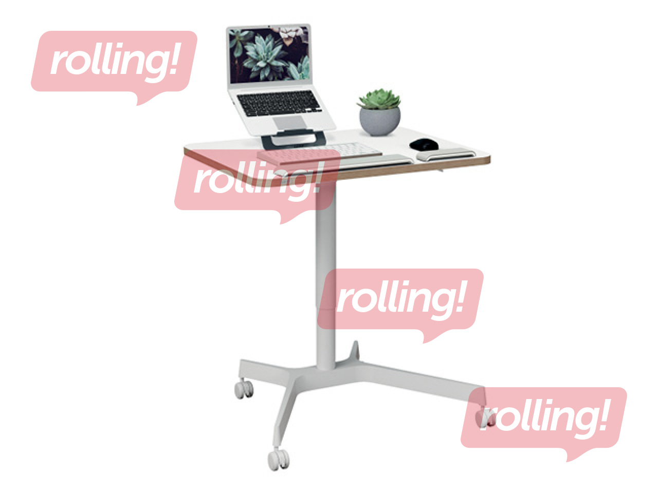 Height adjustable desk Leitz Ergo, white