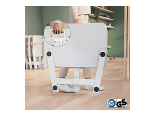 Height adjustable desk Leitz Ergo, foldable, white