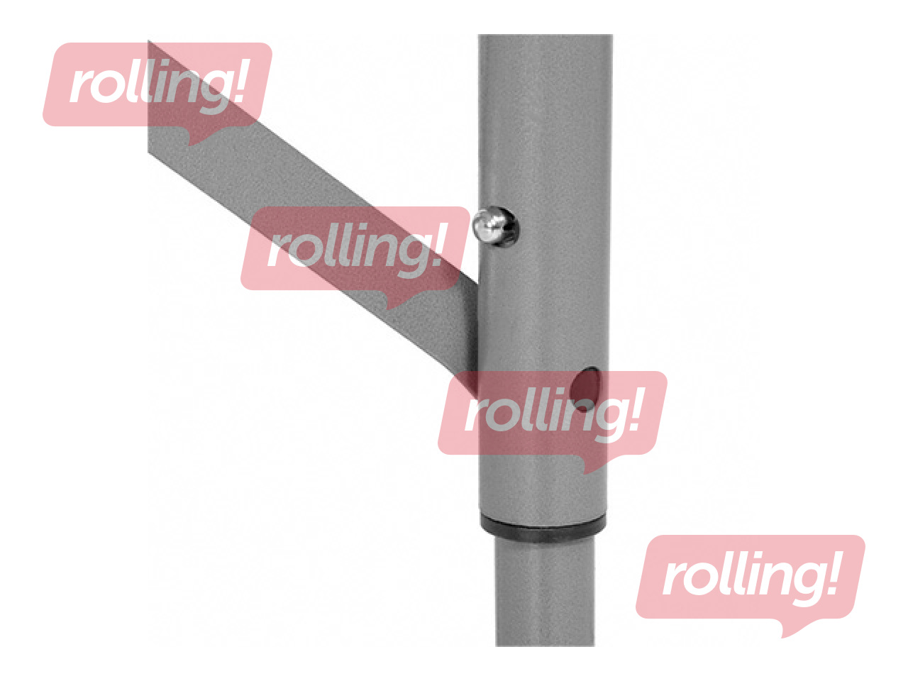 Galds Springos, ar 2 soliem, saliekams, balts, 105x64x70cm