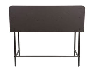 Office desk Harper, black frame, ash finish top, 100×49.5×85cm